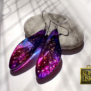 Wing - kolczyki z żywicy