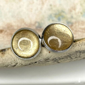 Kolczyki sztyfty w odcieniu plażowego piasku e29/21