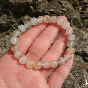 Bransoletka z naturalnych kamieni Agat matowy