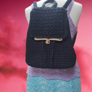 Plecak szydełkowy