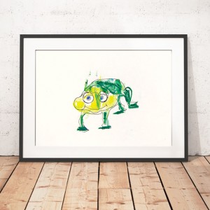 żaba plakat dla dzieci, żaba obrzek do pokoju dziecka, ładny plakat z żabą, plakat do dziecięcego pokoju