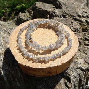 Komplet kamień naturalny Labradoryt Piękny błysk