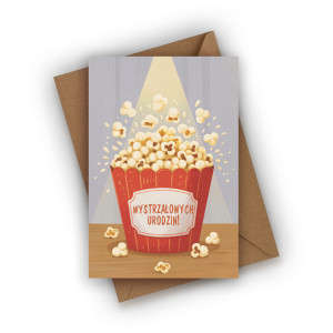 Kartka urodzinowa- Wystrzałowych urodzin