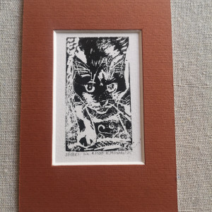 Kot Józek I - linoryt