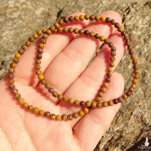 Bransoletka z kamieni naturalnych Jaspis dębowy / Jaspis skóra słonia