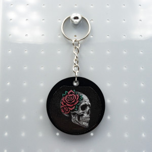 Brelok gotycki z czaszką brelok_print goth 005