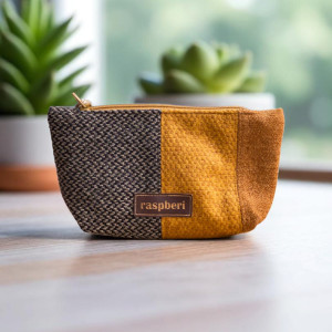 Miodowa kosmetyczka midi patchwork