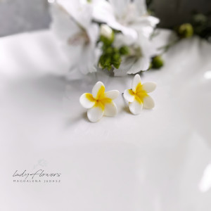 Kolczyki z plumerią