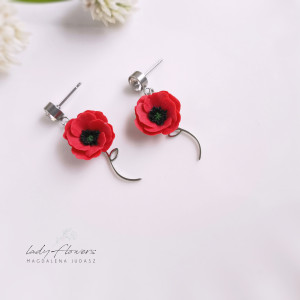 Kolczyki z makami