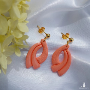 "Kalliope I" - kolczyki z gliny polimerowej.