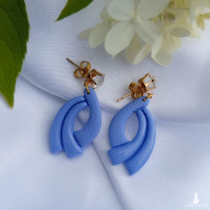 "Kalliope II" - kolczyki z gliny polimerowej.