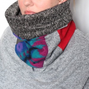 Komin damski ciepły wełniany