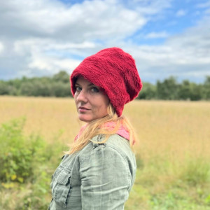 Futrzana  sztuczne futro czapka