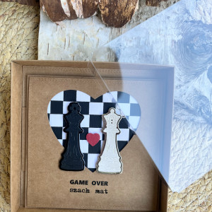 277,kartka na ślub -szach mat