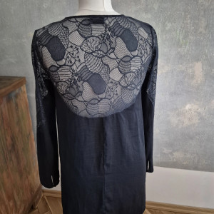 Tunika z koronka granatowa