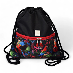 Workoplecak wodoodporny, worek plecak, worko plecak, plecako worek, plecak wodoodporny papugi