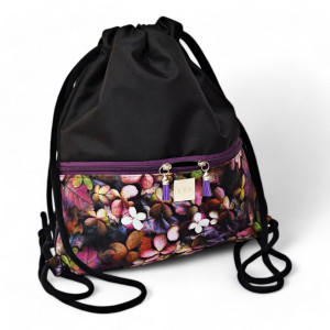 Workoplecak wodoodporny, worek plecak, worko plecak, plecako worek, plecak wodoodporny kwiaty
