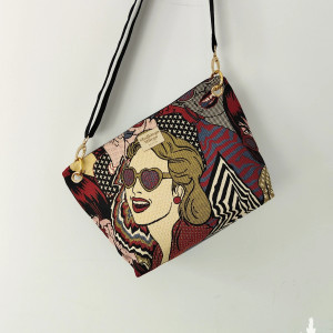 Torebka R U T H Party Time-żakardowa torebka midi