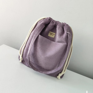 SummerBag L A V A N D A-duża lawendowa torba sztruksowa