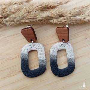 "Kira" - kolczyki z gliny polimerowej.