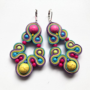 Colorful Summer  kolczyki sutasz