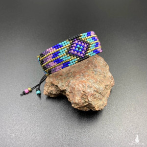 BRANSOLETKA TKANA NA KROŚNIE #982