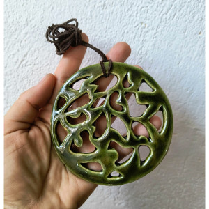 Wisior orientalny butelkowa zieleń