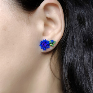 Nausznice z chabrami