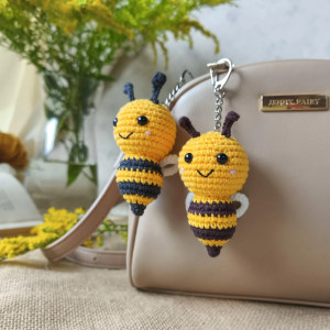 Brelok pszczółka, Brelok do kluczy, Brelok na prezent, Brelok do torebki