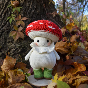 Maskotka muchomorek, Grzybek , Dekoracja domu, Prezent dla dziecka