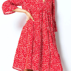 nowa sukienka xl, czerwona sukienka 42, wiskoza sukienka, tunika z wiskozy, nowa tunika xl, boho tunika, czerwona tunika 42, wiskoza sukienka, boho sukienka z wiskozy