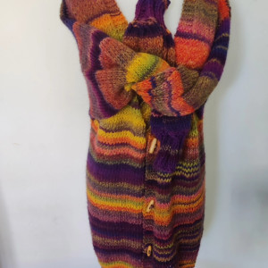 Kardigan damski wełniany