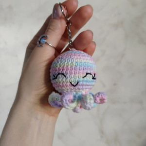 Brelok ośmiornica, Brelok do kluczy, Brelok na prezent, Brelok dla mamy