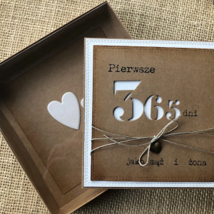 285,kartka na pierwszą rocznicę ślubu.