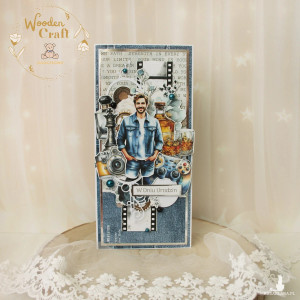 Męska kartka urodzinowa na 18, 30, 40 urodziny "4Him" GOTOWA