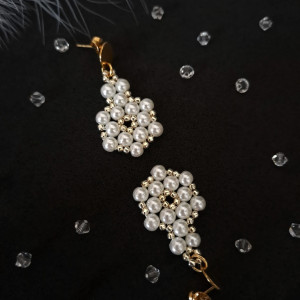 Delikatne Perłowe Kolczyki Ślubne