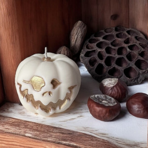 Świeca sojowa dynia halloween jesień