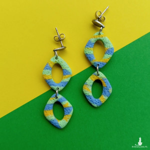 "Nelly III"- kolczyki z gliny polimerowej.