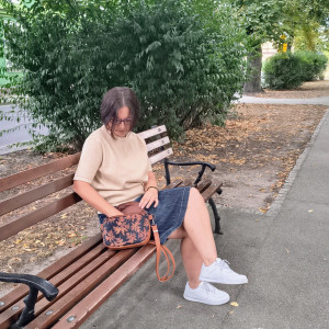 Nerkotorebka/ torebka liście paproci, mleczna czekolada