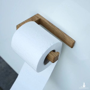 Drewniany uchwyt na papier przyklejany na klej