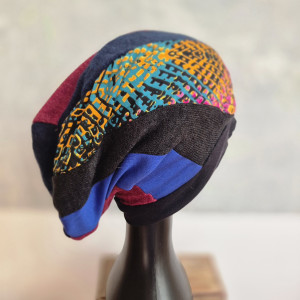 Czapka patchworkowa smerfetka