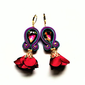 Vineyard kolczyki sutaszowe