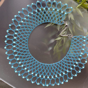 Naszyjnik Krywulka z Turkusowych Koralików nasz25.118