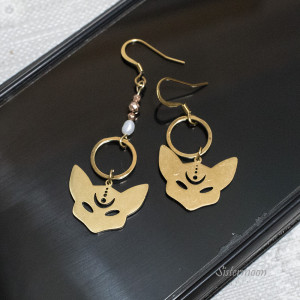 Krótkie kolczyki Kotki