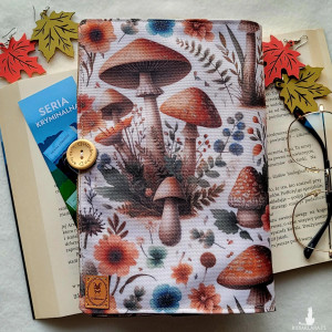 Wodoodporne etui na książkę: jesienne grzyby