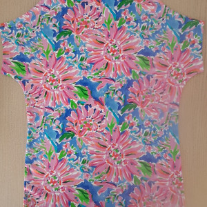 Bluzka. Malowane kwiaty