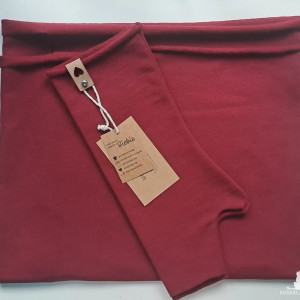 Komin i mitenki. Bordo.