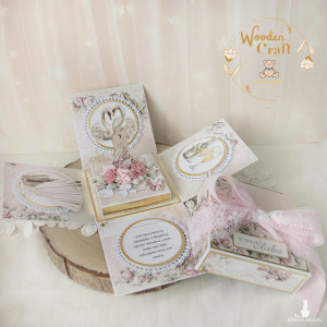 Exploding box ślubny, kartka na ślub, pamiątka "Today1" GOTOWY