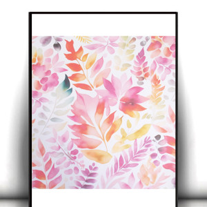 liście plakat A4, pastelowy plakat z kwiatami, boho plakat, rośliny plakat 21x30, kolorowe plakaty na ścianę, dekoracyjne plakaty do biura, nowoczesne plakaty do domu, posters a4