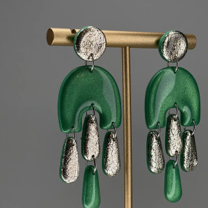 Kolczyki MEDUSA glina polimerowa